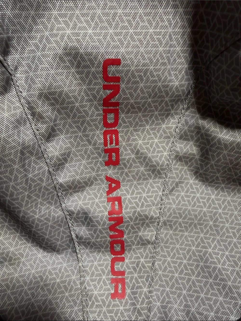Under Armour Gray Backpack with Red Logo